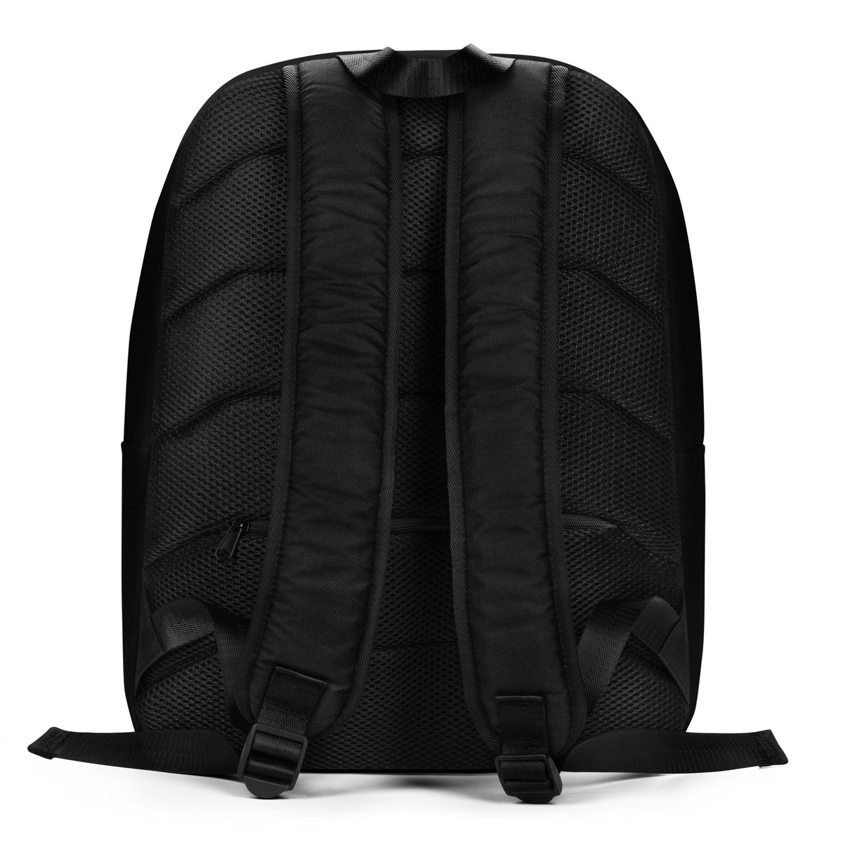 Minimal Logo Backpack – Black, back view
