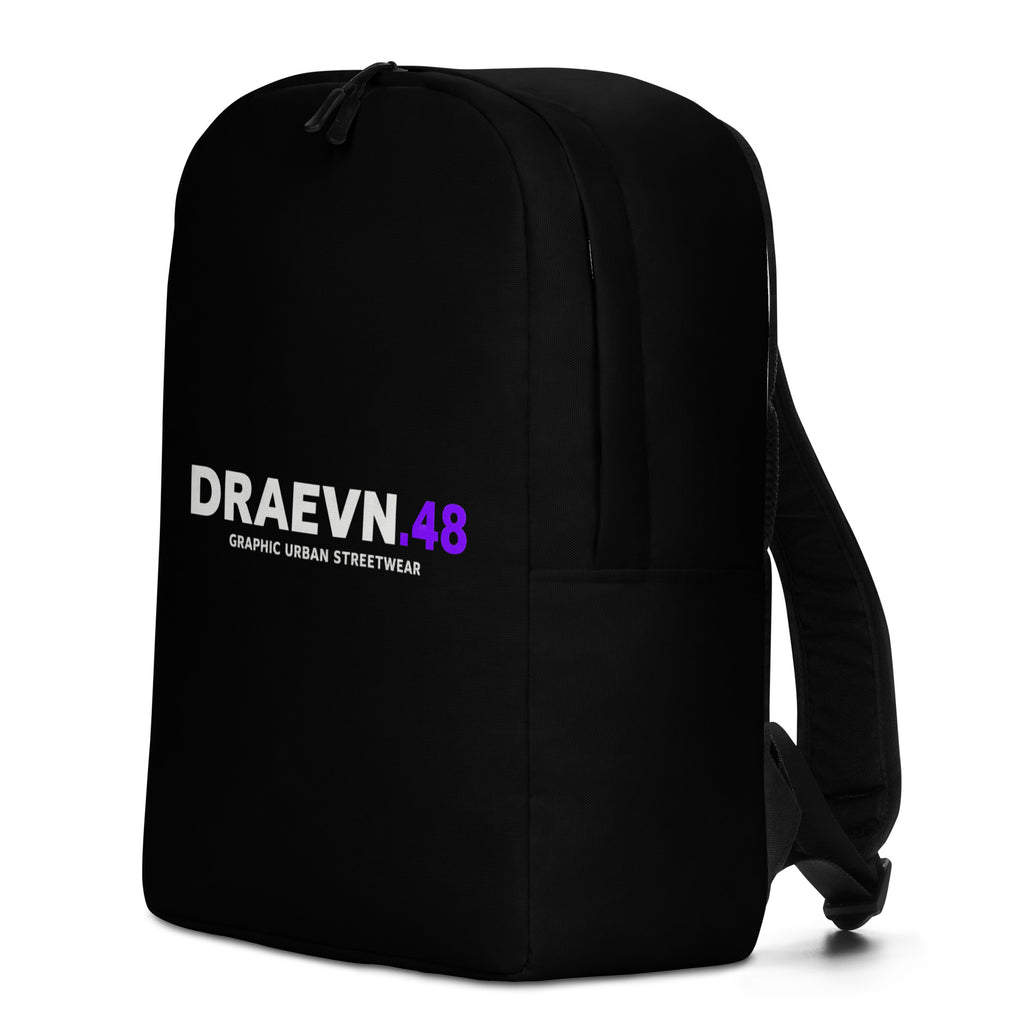 Minimal Logo Backpack – Black, left view