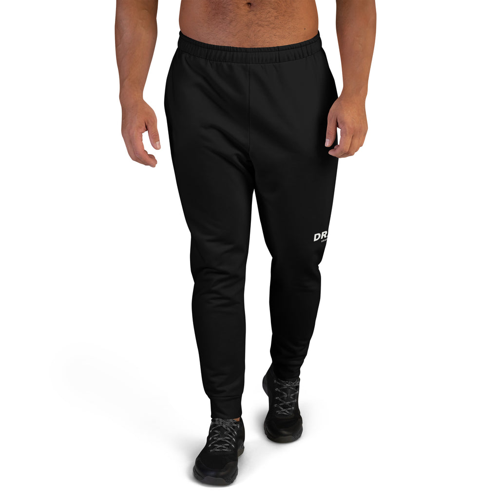 Minimal Logo Joggers – Black, front view