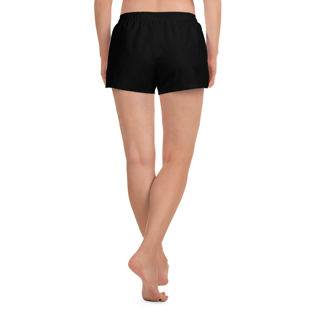 Minimal Logo Shorts – Black, back view