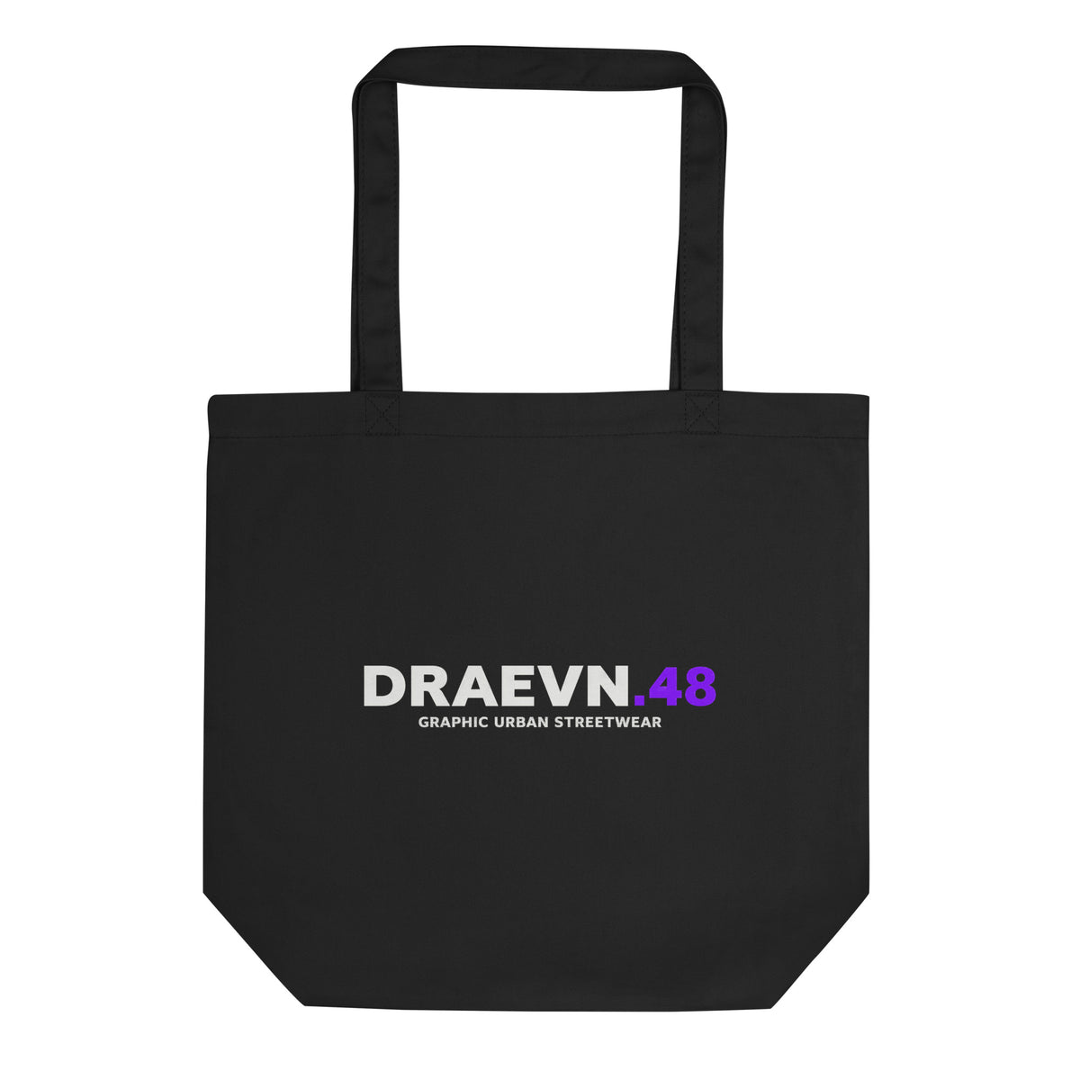 Minimal Logo Tote – Black, front view