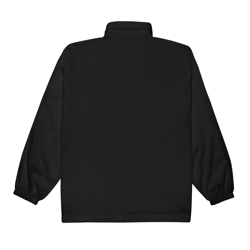 City Grid Windbreaker – Black, back view