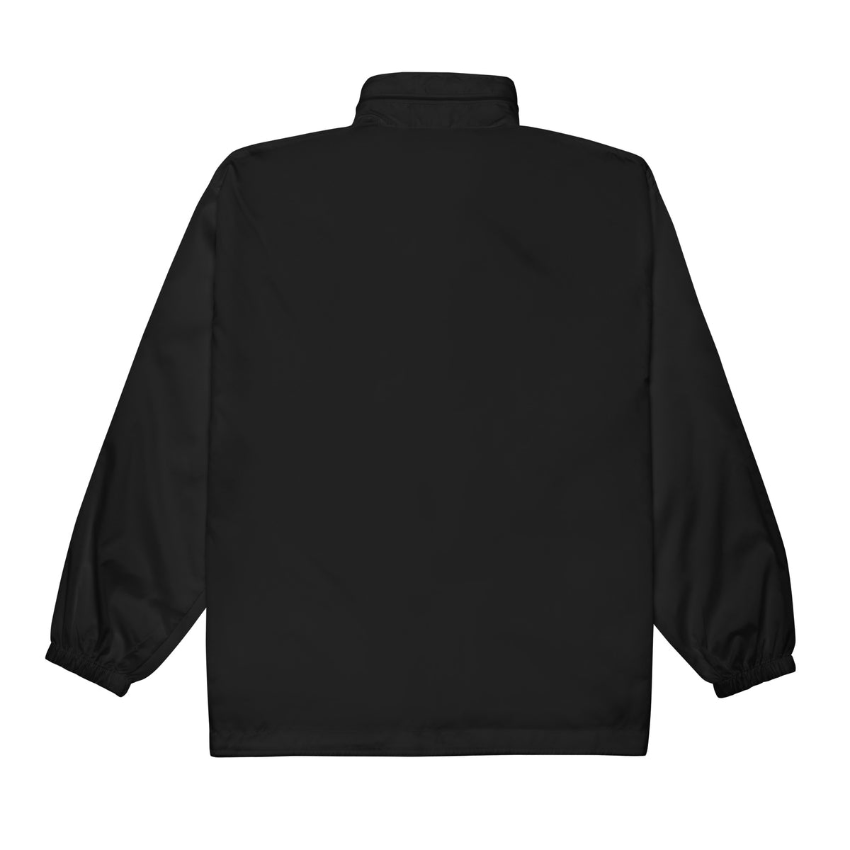 City Grid Windbreaker – Black, back view