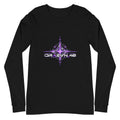 Neon Celestial Emblem Long Sleeve – Black, front view