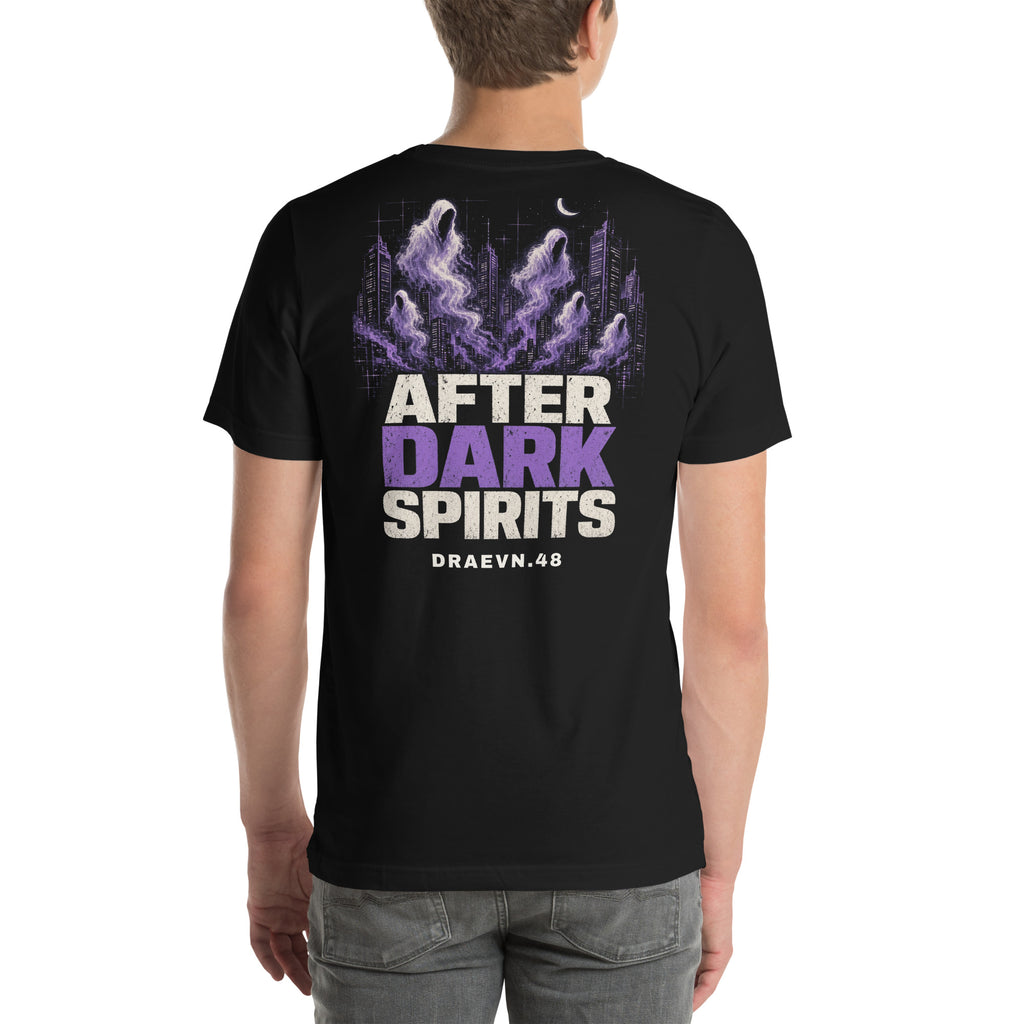 DRAEVN.48 After Dark Spirits Tee – Halloween Limited, Black, back view