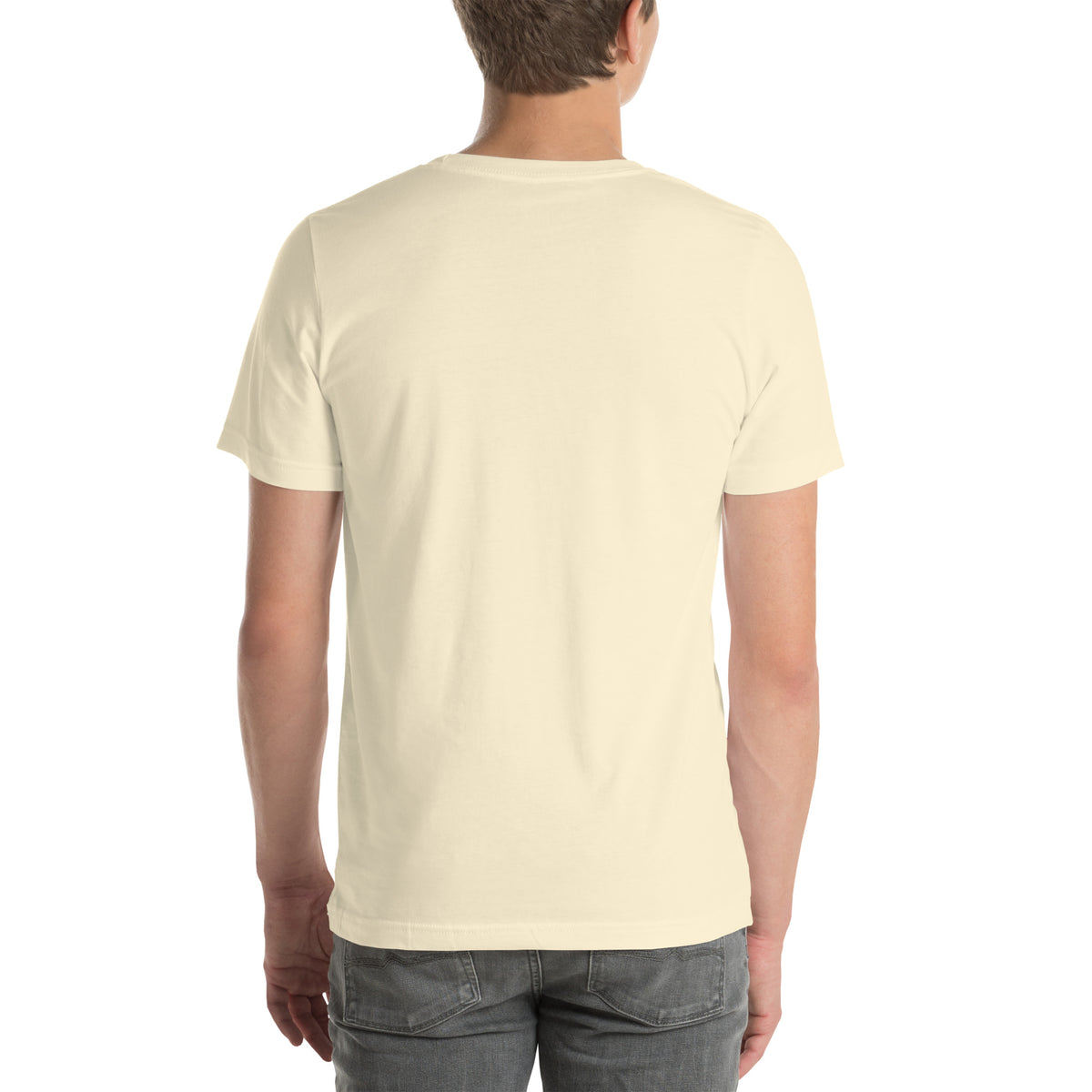 Neon Celestial Emblem Tee – Off-White, back view