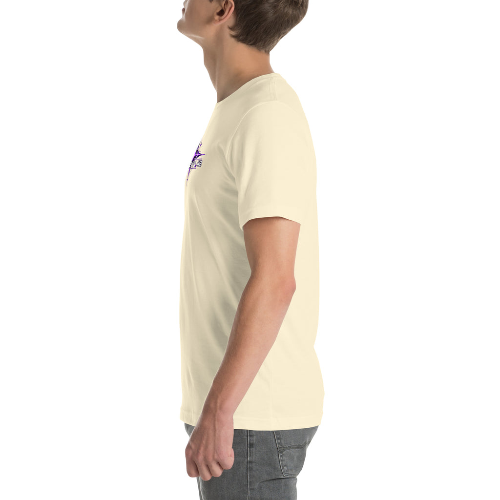 Neon Celestial Emblem Tee – Off-White, left view