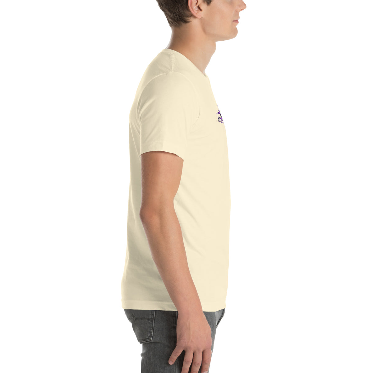 Neon Celestial Emblem Tee – Off-White, right view