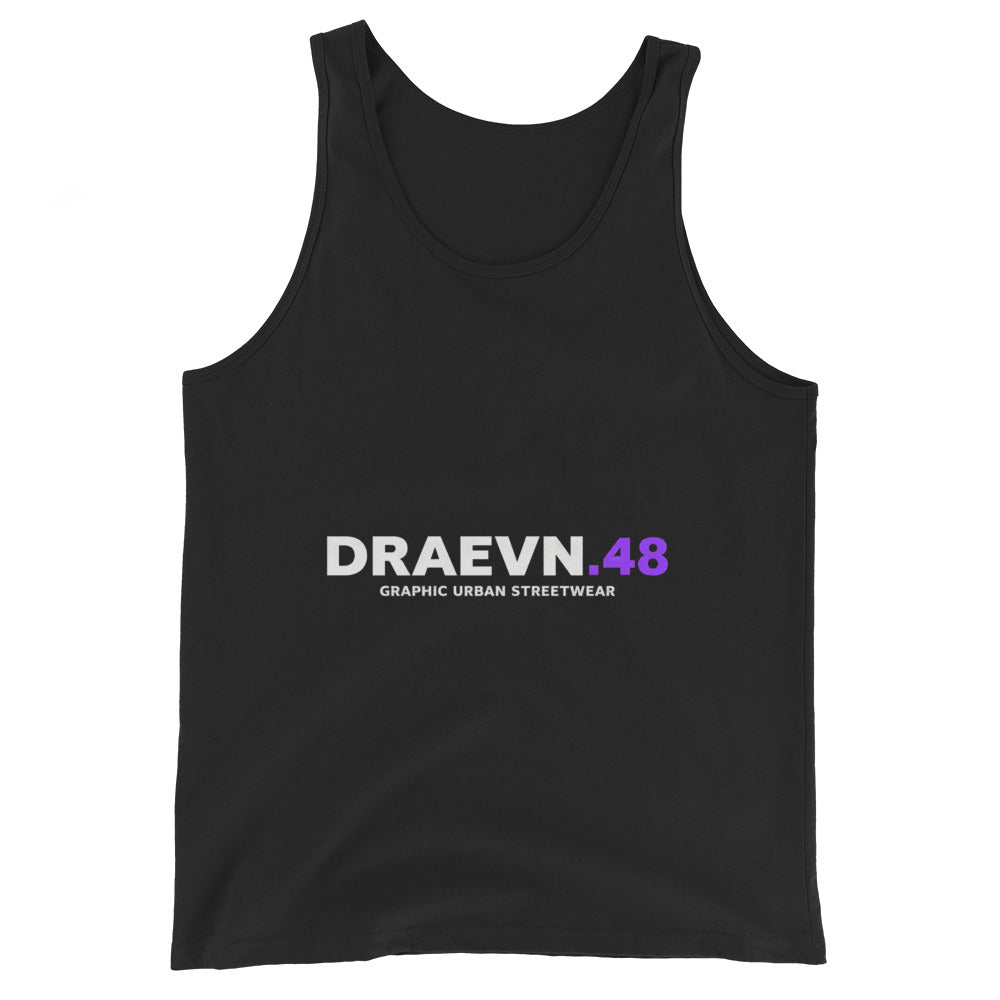 Minimal Logo Tank – Black, front view